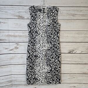 Talbots Animal Print Sheath Dress Size 2 Petite